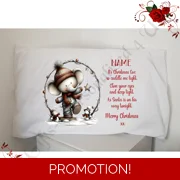 Personalised Pillowcase - Christmas Eve - Name - D.6