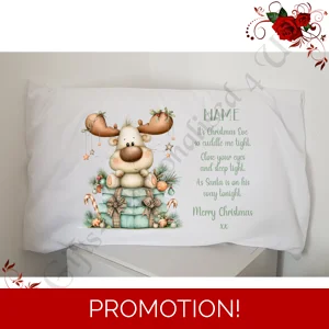 Personalised Pillowcase - Christmas Eve - Name - D.8