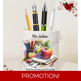 Personalised Ceramic Pen Holder – Teac..