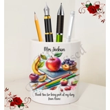 Personalised Ceramic Pen Holder – Teac..