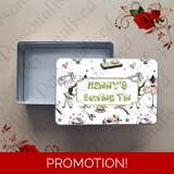 Personalised Metal Storage Tin - Sewin..