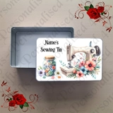 Personalised Metal Storage Tin - Sewin..