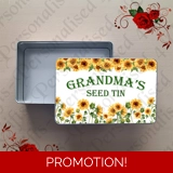 Personalised Metal Storage Tin - Garde..