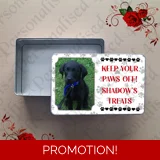 Personalised Metal Storage Tin - Dog -.. Personalised Metal Storage Tin - Dog -..