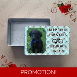 Personalised Metal Storage Tin - Dog -.. Personalised Metal Storage Tin - Dog -..