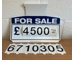 Blue For Sale Sign Board, Car Price/Pricing Sun Visor Vehicle/Auto Price Kit