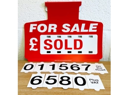 Red For Sale Sign Board, Car Price/Pricing Sun Visor Vehicle/Auto Price Kit