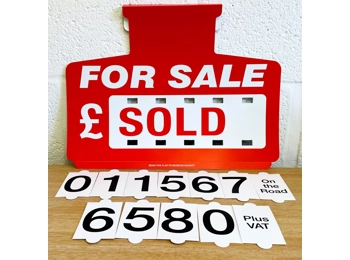 Red For Sale Sign Board, Car Price/Pricing Sun Visor Vehicle/Auto Price Kit