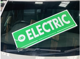 Reusable Green Correx Car/Vehicle For Sale Signs - ELECTRIC with Assorted Wording