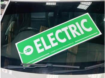 Reusable Green Correx Car/Vehicle For Sale Signs - ELECTRIC with Assorted Wording