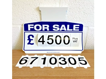 Blue For Sale Sign Board, Car Price/Pricing Sun Visor Vehicle/Auto Price Kit