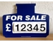Blue For Sale Sign Board, Car Price/Pricing Sun Visor Vehicle/Auto Price Kit