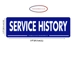 Reusable Blue Correx Car/Vehicle For Sale Signs -Service History with Assorted Wording