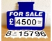 Blue For Sale Sign Board, Car Price/Pricing Sun Visor Vehicle/Auto Price Kit