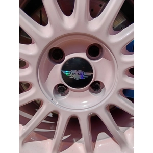 4x Mini badge sticker for centre caps