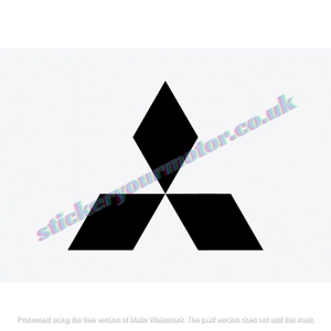 2x Mitsubishi Logo 2x Mitsubishi Logo