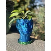 Γλάστρα ξωτικό γυναικείο κεφάλι, μοναδικό σχέδιο για δώρο, εσωτερική διακόσμηση