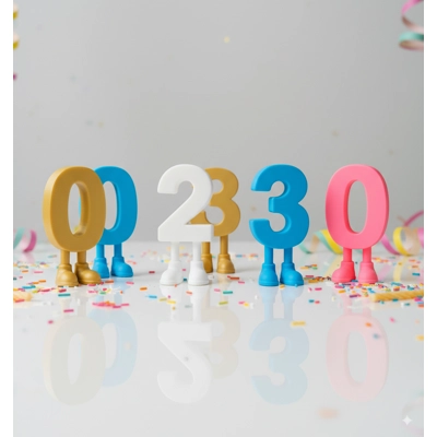 Cake Toppers Αριθμοί με Ποδαράκια – Μοναδικά Διακοσμητικά .. Cake Toppers Αριθμοί με Ποδαράκια – Μοναδικά Διακοσμητικά ..