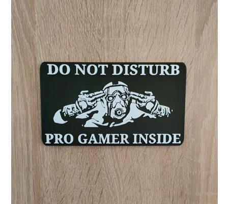 Πινακίδα Πόρτας Δωματίου Pro Gamer “Do not disturb”, αστεία πινακίδα, δωμάτιο παιχνιδιών