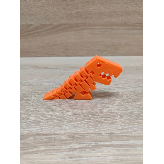 Flexi T Rex Dino - Fidget 3D εκτυπωμένο μπρελόκ - Κλειδοθήκη - Δώρο - αρθρωτό