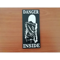 Πινακίδα Δωματίου Κοριτσιού “Danger Inside”, αστείο δώρο πινακίδας για έφηβη, 3D εκτύπωση