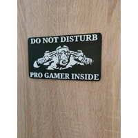 Πινακίδα Πόρτας Δωματίου Pro Gamer “Do not disturb”, αστεία πινακίδα, δωμάτιο παιχνιδιών