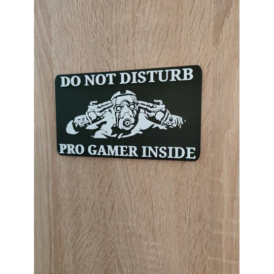Πινακίδα Πόρτας Δωματίου Pro Gamer “Do not disturb”, αστεία πινακίδα, δωμάτιο παιχνιδιών
