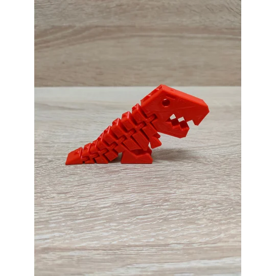 Flexi T Rex Dino - Fidget 3D εκτυπωμένο μπρελόκ - Κλειδοθήκη - Δώρο - αρθρωτό