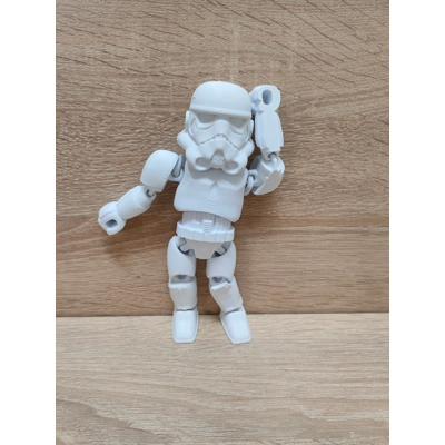 Αρθρωτή Φιγούρα Stormtrooper, 3D εκτυπωμένο παιχνίδι fidge.. Αρθρωτή Φιγούρα Stormtrooper, 3D εκτυπωμένο παιχνίδι fidge..