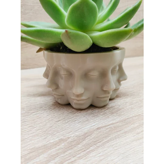 Γλάστρα Βάζο με Πολλαπλά Πρόσωπα / Polyface, 3D Εκτυπωμένη Διακόσμηση Σπιτιού, Διακοσμητικά