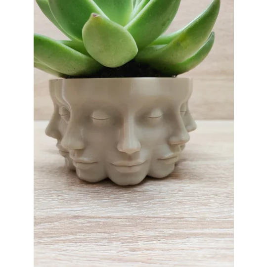 Γλάστρα Βάζο με Πολλαπλά Πρόσωπα / Polyface, 3D Εκτυπωμένη Διακόσμηση Σπιτιού, Διακοσμητικά