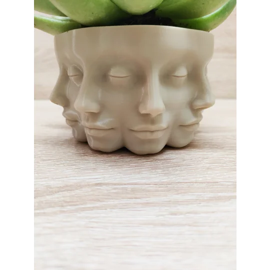 Γλάστρα Βάζο με Πολλαπλά Πρόσωπα / Polyface, 3D Εκτυπωμένη Διακόσμηση Σπιτιού, Διακοσμητικά
