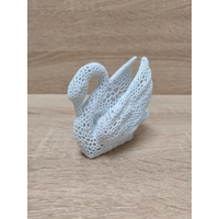 Γλυπτό Κύκνου | Τρισδιάστατο Εκτυπωμένο Άγαλμα Ποπ Αρτ | Γλυπτό Πλέγματος για διακόσμηση γραφείου