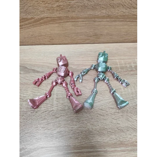 2 X Fokobot - 3d εκτυπωμένη φιγούρα, αρθρωτό παιχνίδι για ανακούφιση από το στρες ή δώρο