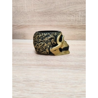 Filigree Ανθρώπινο Κρανίο Γλάστρα Βάζο, 3D Εκτυπωμένη Διακόσμηση Σπιτιού, γλαστράκια