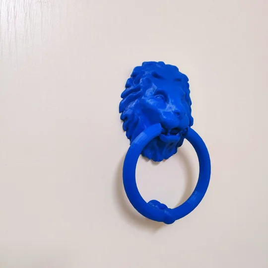 Λιοντάρι Ρόπτρο Πόρτας - 3D Εκτυπωμένο - Αστείο Χερούλι Πόρτας - πολλαπλά χρώματα