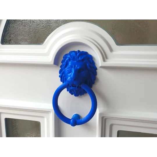 Λιοντάρι Ρόπτρο Πόρτας - 3D Εκτυπωμένο - Αστείο Χερούλι Πόρτας - πολλαπλά χρώματα