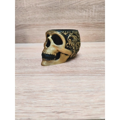 Filigree Ανθρώπινο Κρανίο Γλάστρα Βάζο, 3D Εκτυπωμένη Διακ.. Filigree Ανθρώπινο Κρανίο Γλάστρα Βάζο, 3D Εκτυπωμένη Διακ..