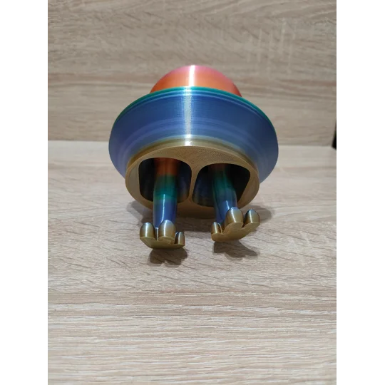 Αστείο παιχνίδι fidget UFO με πόδια - Πολύχρωμο 3D εκτυπωμένο παιχνίδι - κινούμενο fidget