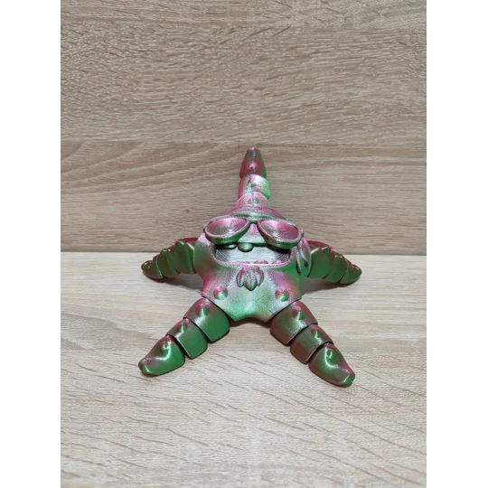 Παιχνίδι “Rockstar Biker Starfish”, 3D εκτυπωμένο, για παιδιά ή για ανακούφιση από το στρες