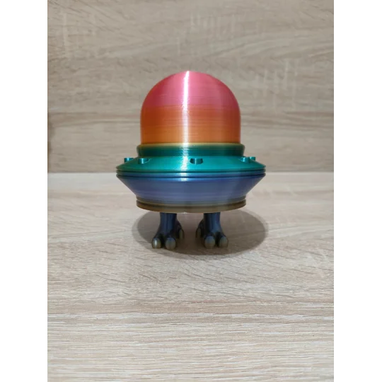Αστείο παιχνίδι fidget UFO με πόδια - Πολύχρωμο 3D εκτυπωμένο παιχνίδι - κινούμενο fidget
