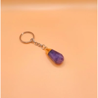 Μίνιμαλ Δώρο Αμέθυστος Μπρελόκ Φυσικό Κρυστάλλινο Μπρελόκ για νέο σπίτι, Δώρο Θεραπευτικού Πολύτιμου