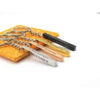 Εξατομικευμένο Μπρελόκ με Χάραξη, Μπρελόκ Μπάρα 4 Πλευρών, Μπρελόκ με Προσαρμοσμένο Όνομα