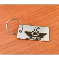 Εξατομικευμένο Μπρελόκ Μνημείου Κατοικίδιου Ζώου με χαραγμένο όνομα