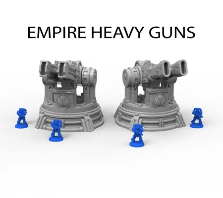 Empire Heavy Guns Scenery Terrain για Παιχνίδια Πολέμου 28mm/32mm