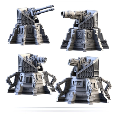Wargaming Shooting Turrets Scenery Terrain για Παιχνίδια Π.. Wargaming Shooting Turrets Scenery Terrain για Παιχνίδια Π..