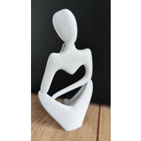 Άνθρωπος που Σκέφτεται Αφηρημένο Γλυπτό Αγάλματος Τέχνης, 3D εκτυπωμένη Διακόσμηση Σπιτιού, Γραφείου