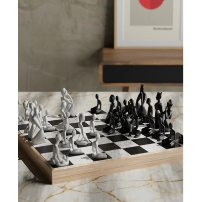 Σκακιστικό Σετ Abstract Art Αγάλματα Γλυπτική, 3D Printed .. Σκακιστικό Σετ Abstract Art Αγάλματα Γλυπτική, 3D Printed ..