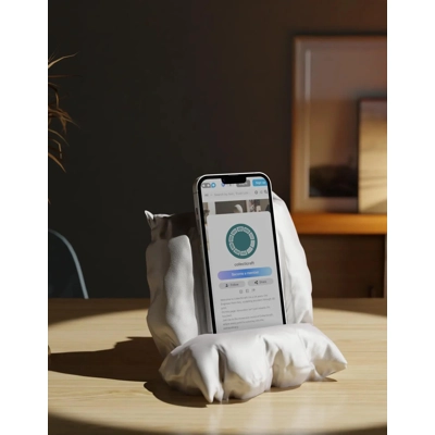 Βάση Μαξιλαριού Smartphone Art Sculpture, 3D Printed Διακό.. Βάση Μαξιλαριού Smartphone Art Sculpture, 3D Printed Διακό..