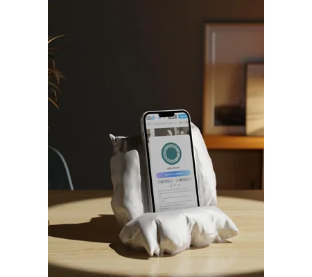 Βάση Μαξιλαριού Smartphone Art Sculpture, 3D Printed Διακόσμηση Σπιτιού, Γραφείο, Μοναδικό Σχέδιο
